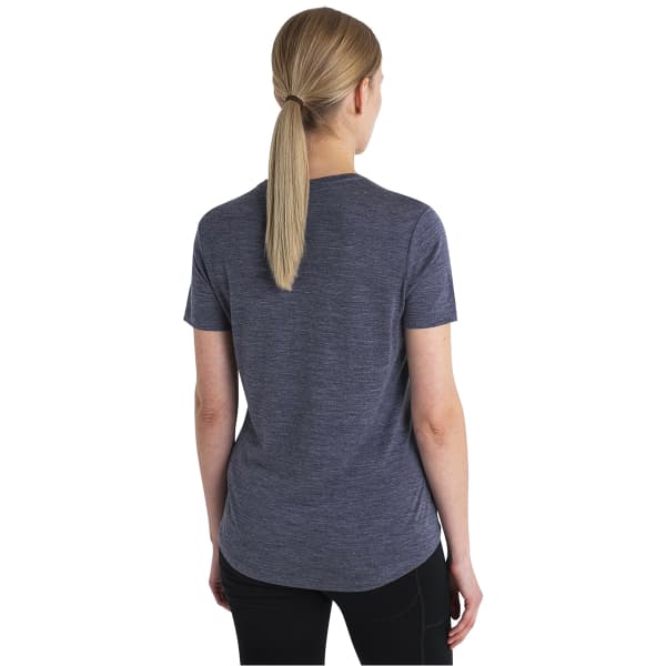 T-shirt randonnée ICEBREAKER W MERINO 125 COOL-LITE SPHERE III SS TEE MIDNIGHT NAVY HEATHER