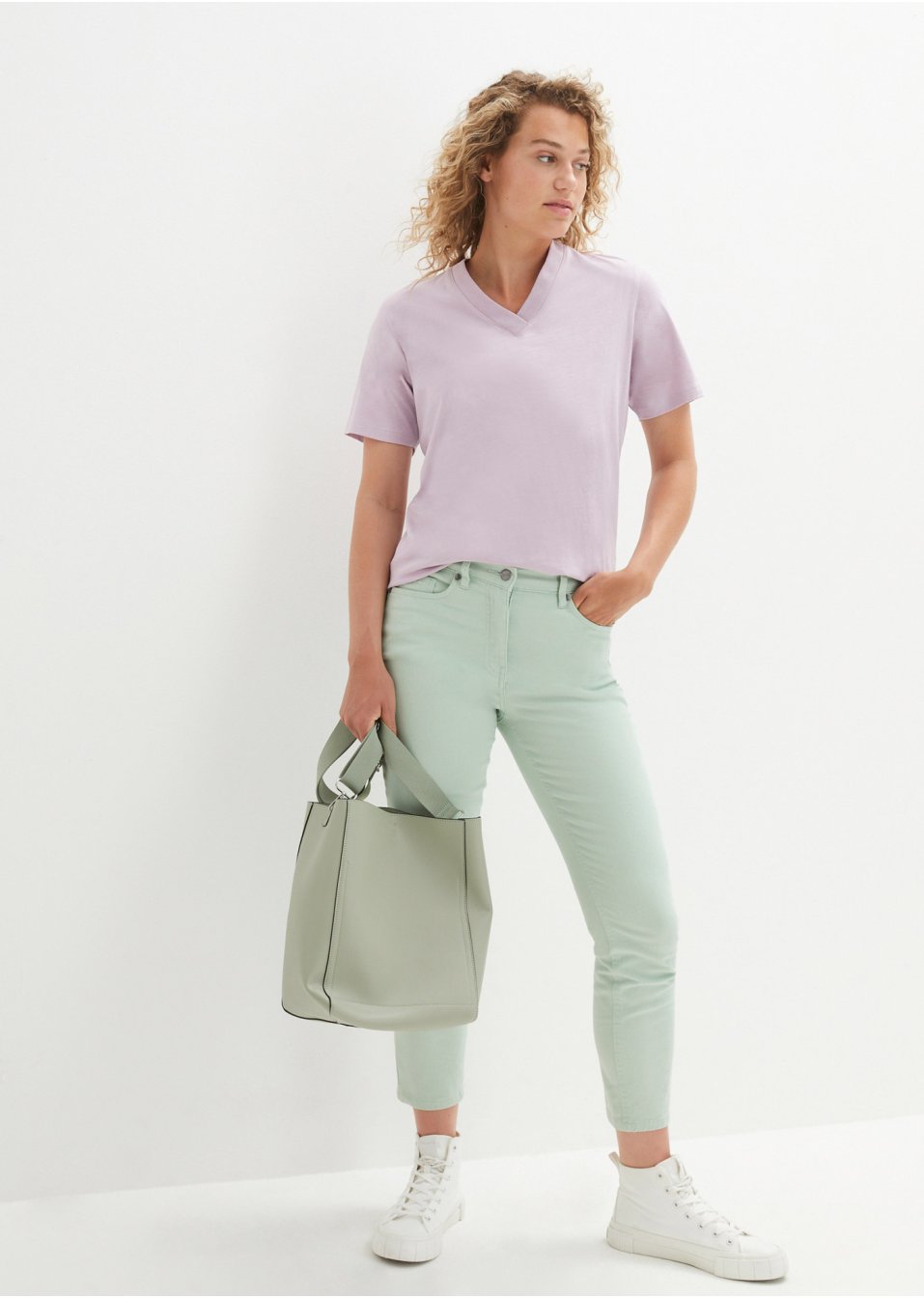 Pantalon taille haute 7/8