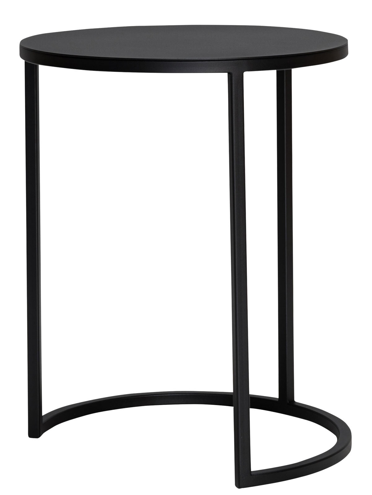 HAUKE HENDRIKS Beistelltisch rund NICO III 39 cm schwarz
