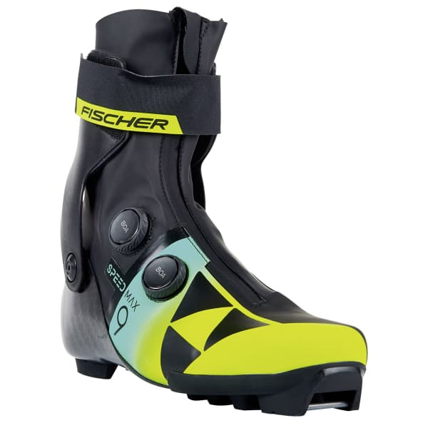Chaussure ski de fond FISCHER SPEEDMAX 9 SKATE RL BOA BLACK/YELLOW/BLUE