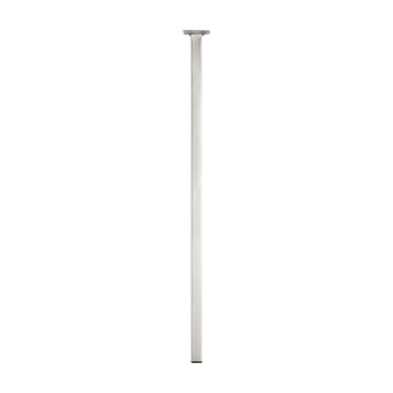 Duraline tafelpoot vierkant nikkel geborsteld 2,5x2,5x75 cm