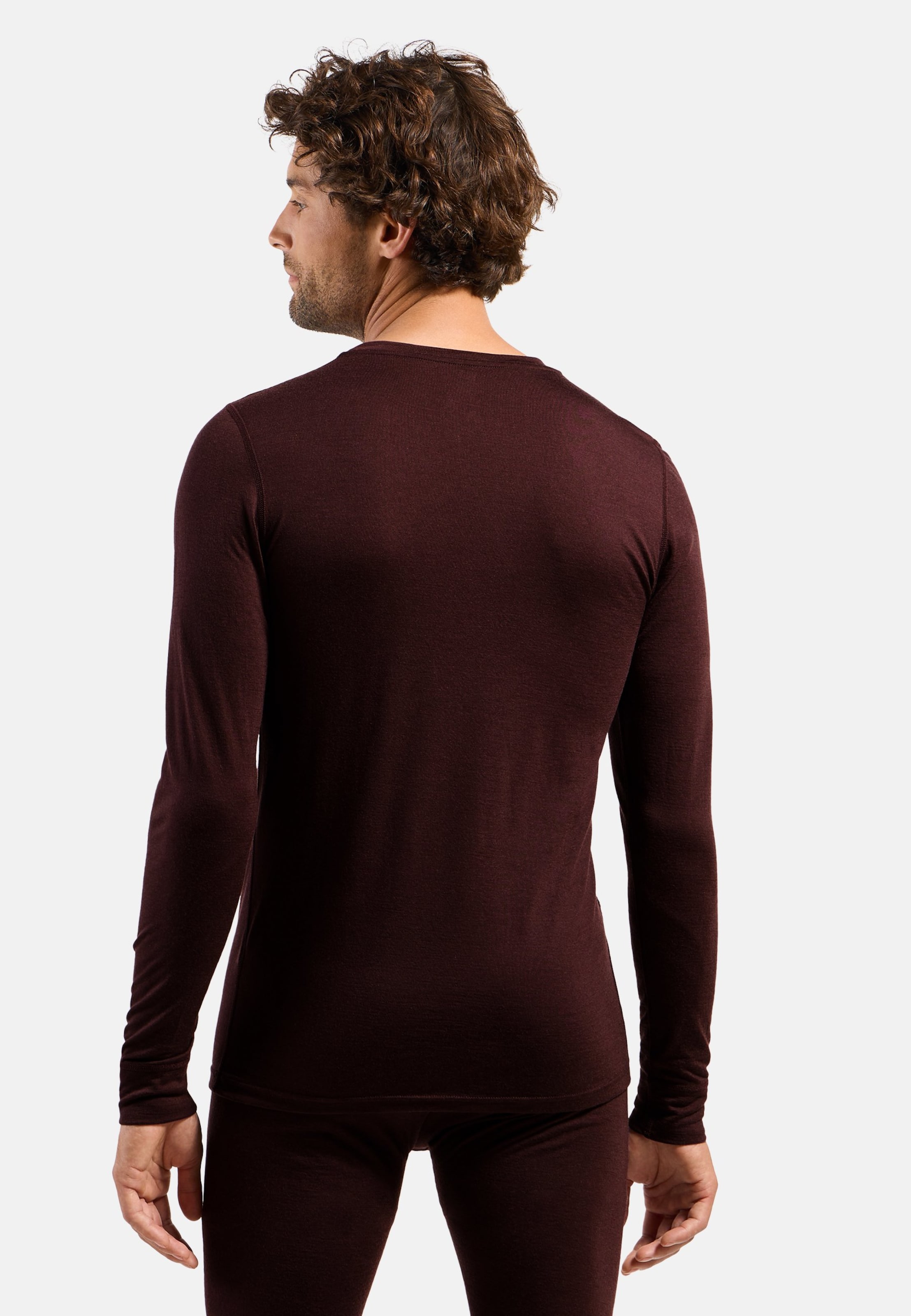 Natural Merino 200 Base Layer Langarmshirt in fudge