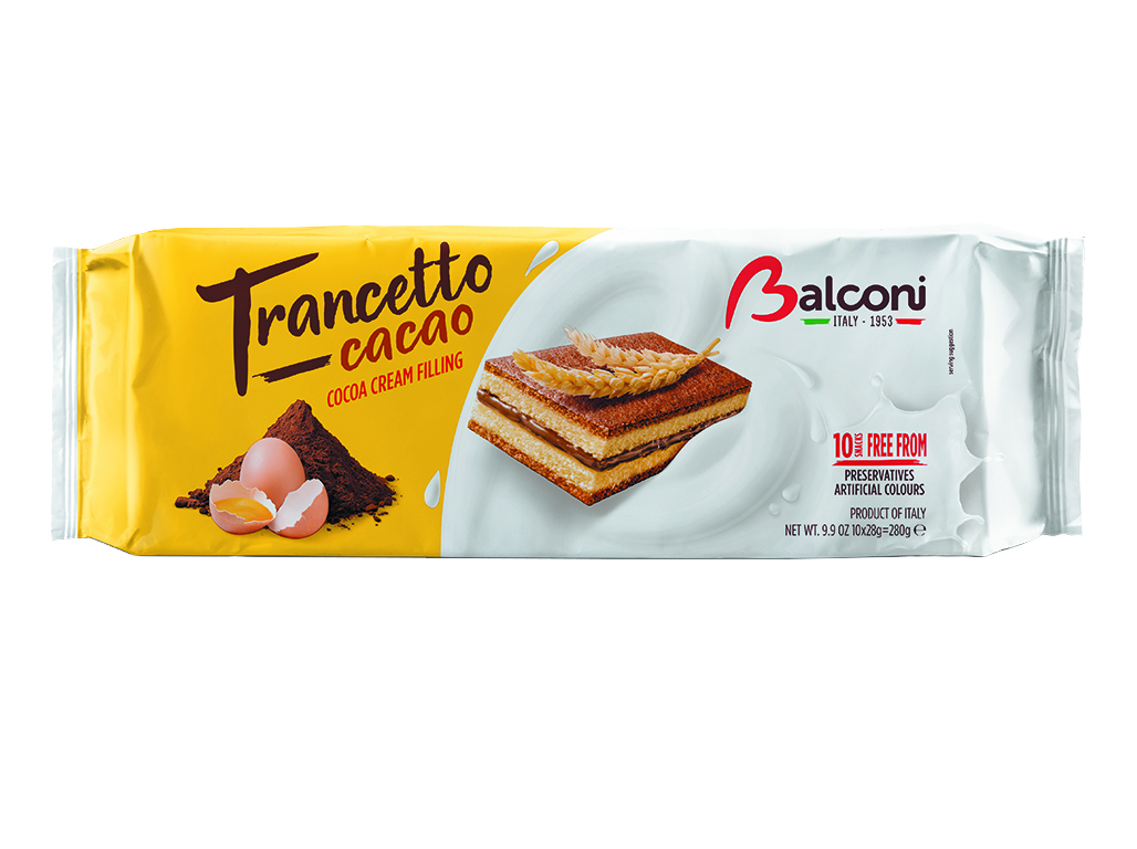 SNACKS BALCONI TRANCETTO CHOCOLATE 280G