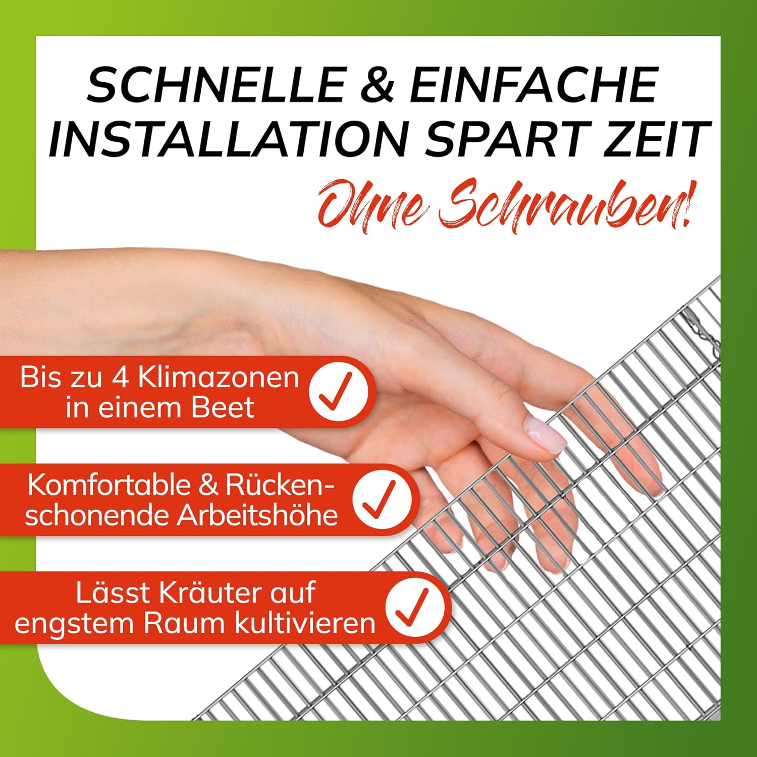 bellissa – Gabionen Kräuterspirale verzinkt 110x90x60cm - Kräuterschnecke Bausatz - Hochbeet Pflanzring für Kräuter & Gemüse mit Trennfolie - Witterungsbeständig & langlebig - Für Garten & Terrasse