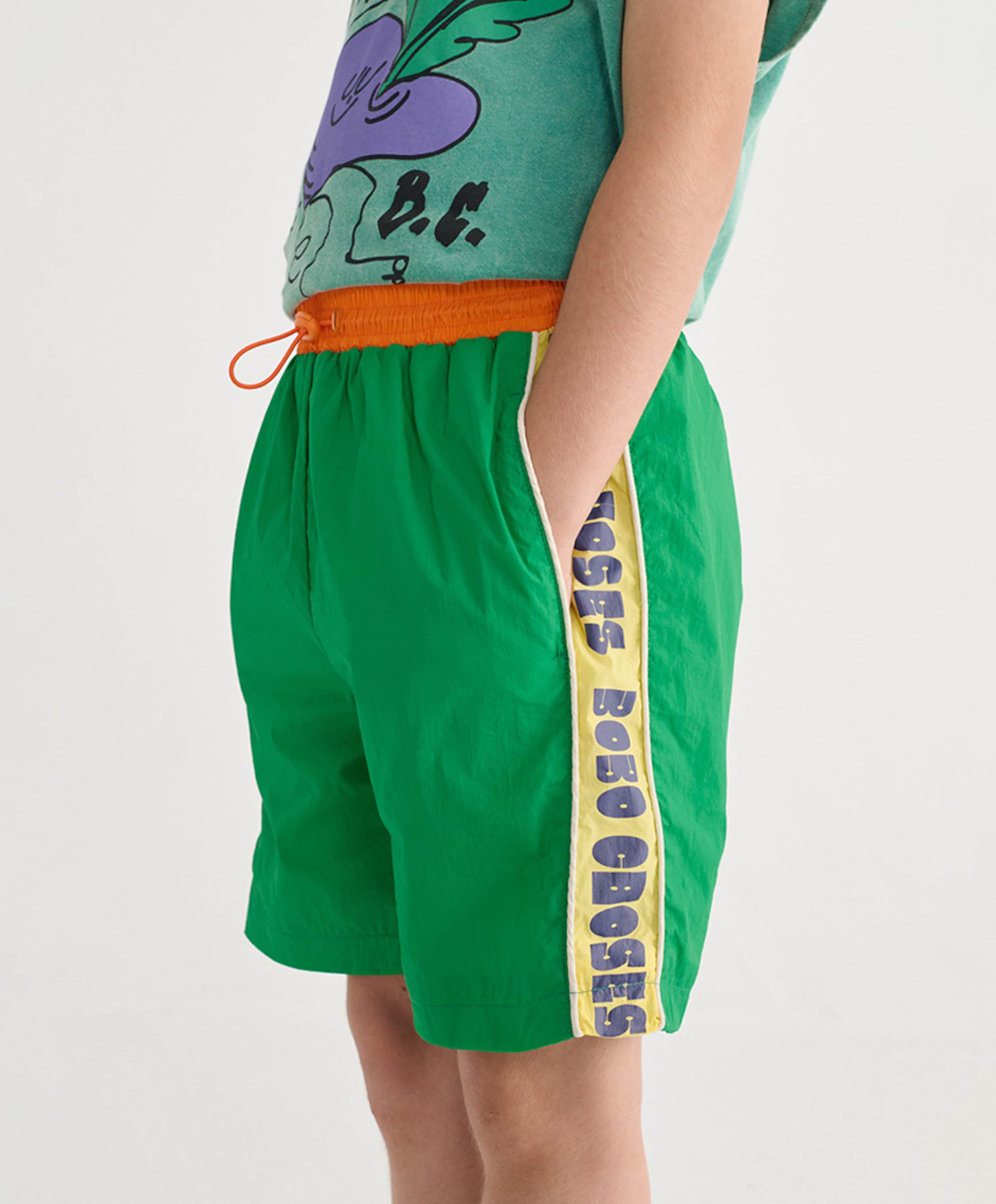 Bobo Choses Tracksuit bermuda jongens korte broek groen