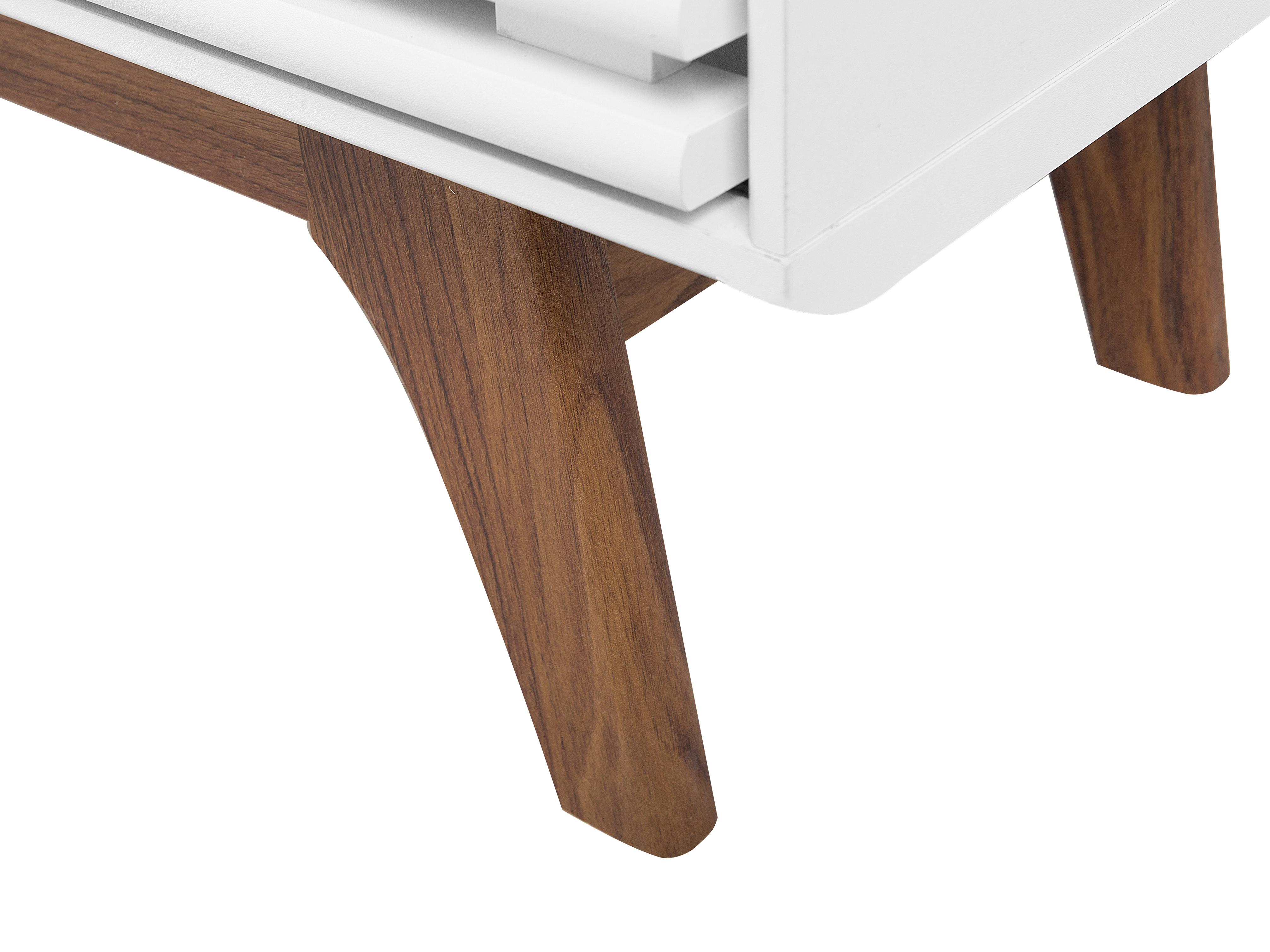 TV-meubel TOLEDO II Bruin/wit