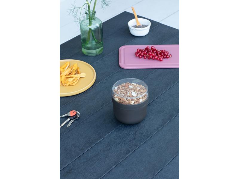 Brabantia Yoghurtbehälter Make & Take 500 ml, Dunkelgrau Müslibecher