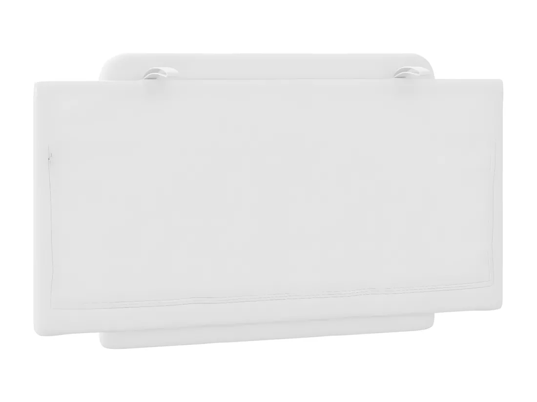 Coussin de tête de lit blanc 100 cm similicuir