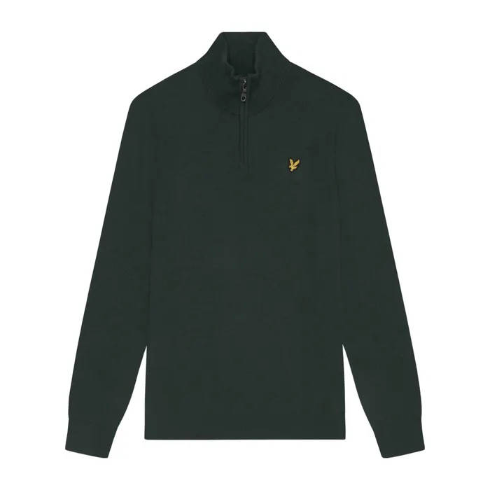 Lyle & Scott Cotton Merino Half Zip Sweater Heren
