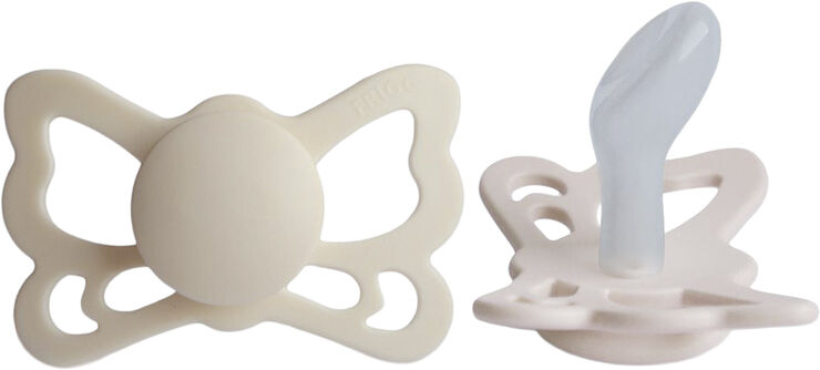 Frigg FRIGG Butterfly anatomiske sutter i medicinsk silikone 2-pak str. 2 - Silky satin/cream