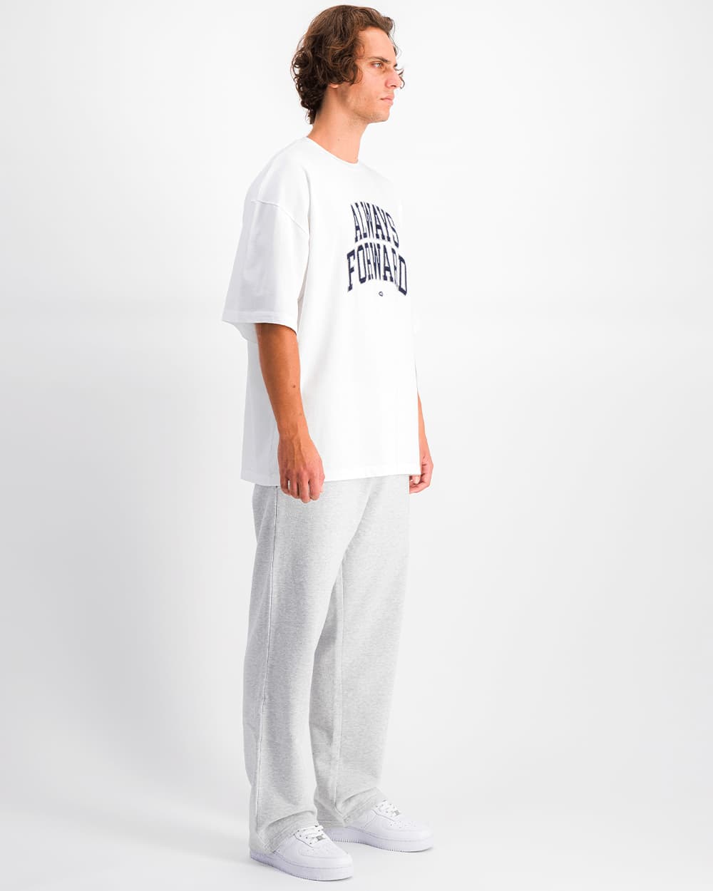 Always Forward College T-Shirt White - 48h Delivery