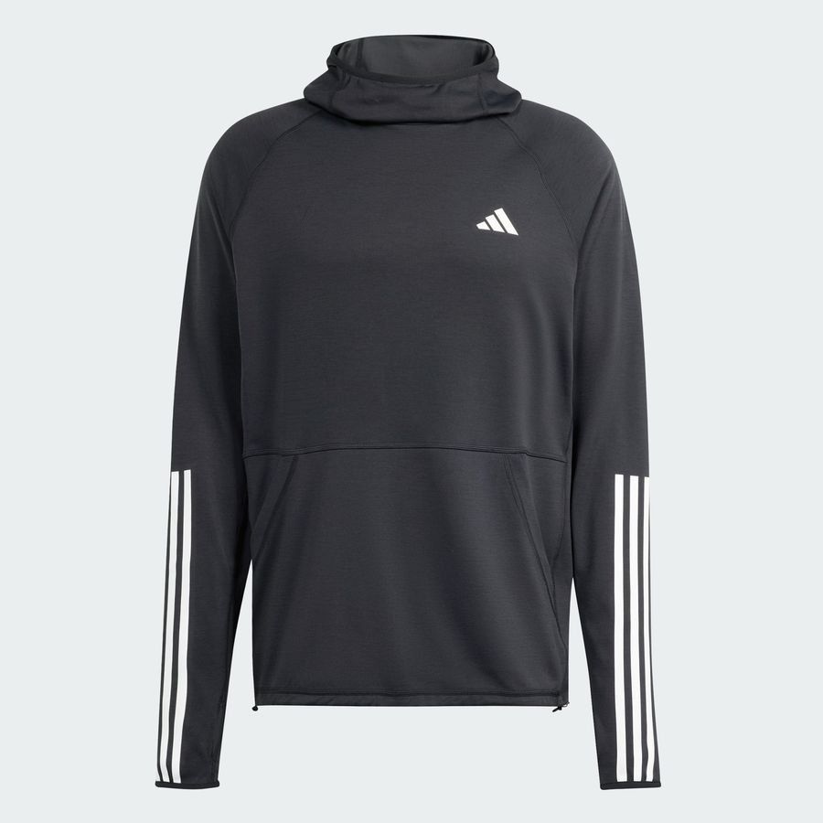 Adidas Sweat-shirt à capuche Own the Run 3 bandes