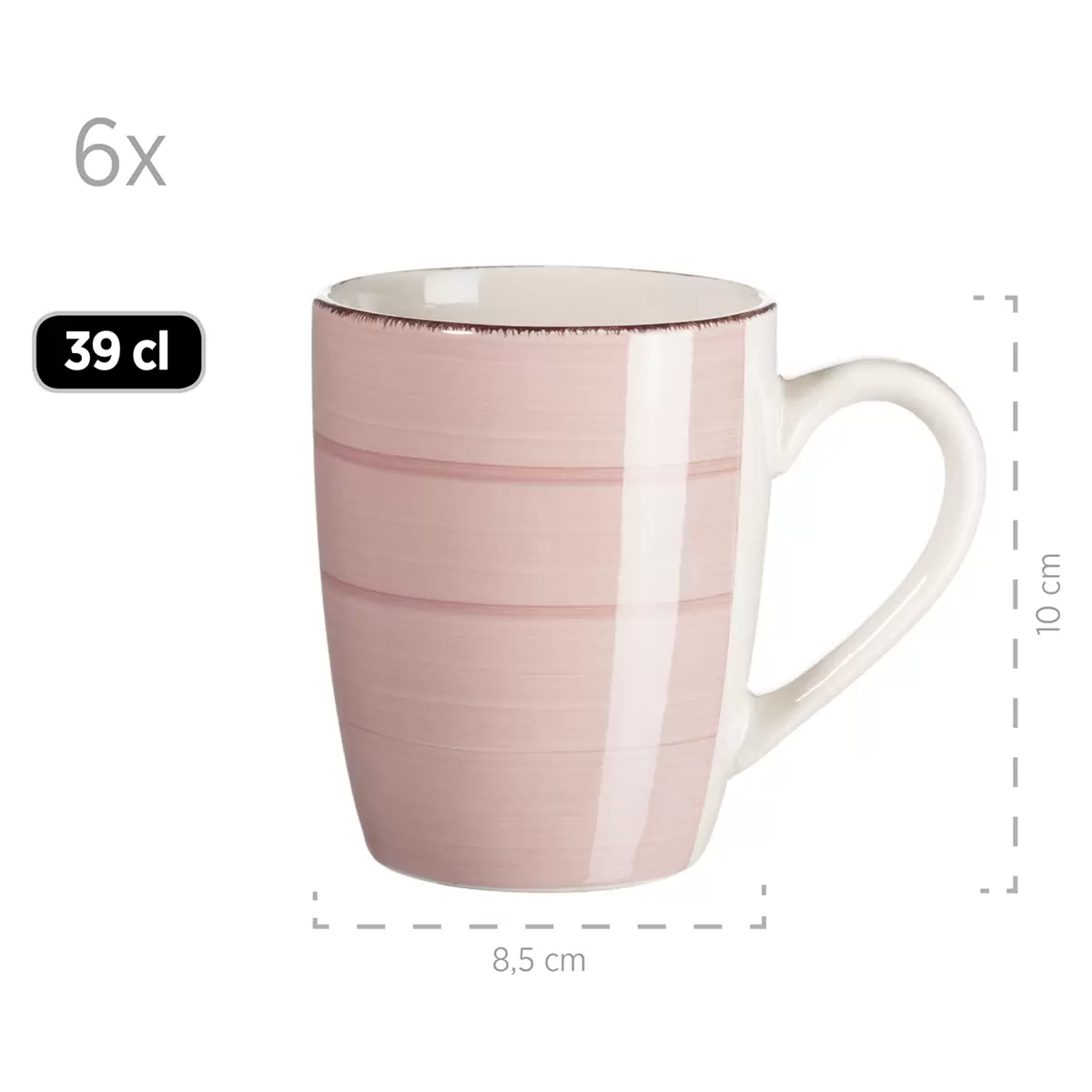 Geschirr-Set 30tlg. LUMACA Rosa