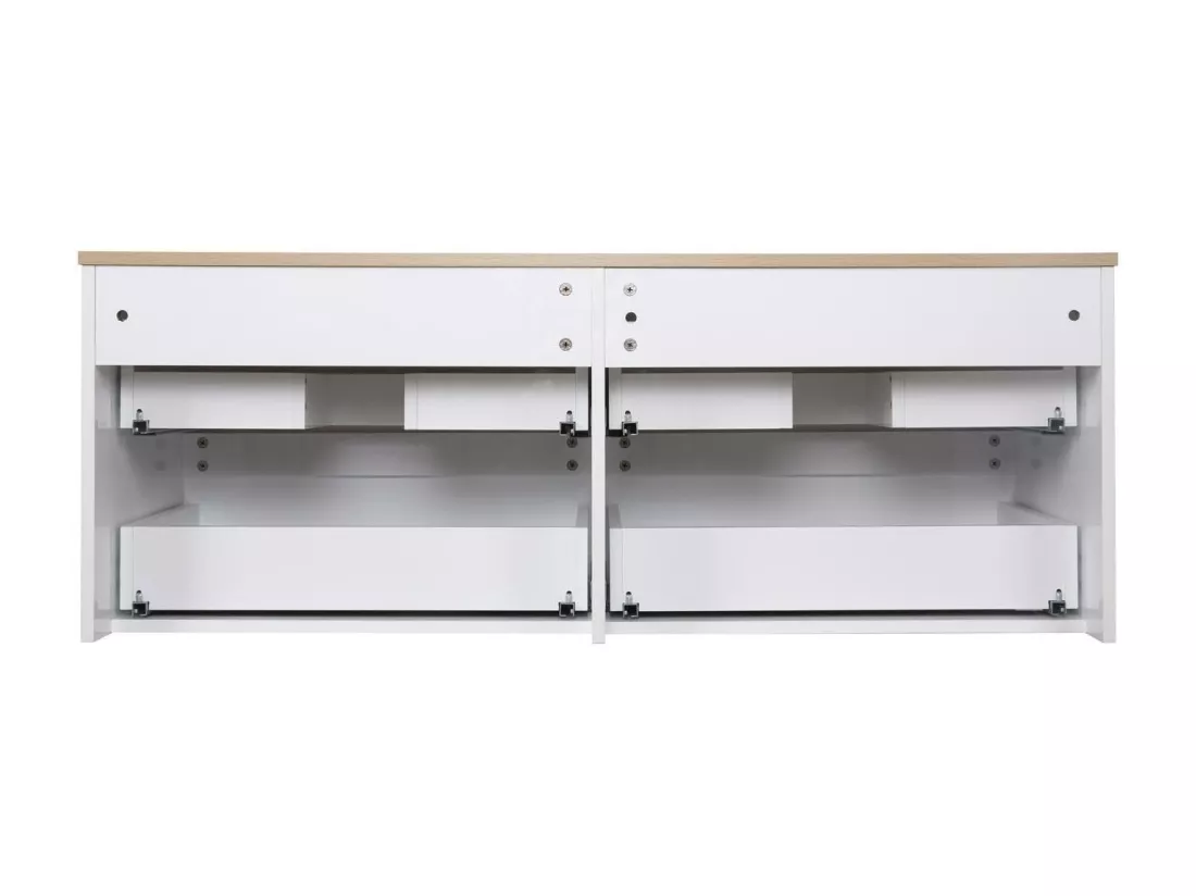 Meuble double vasque blanc 120 cm