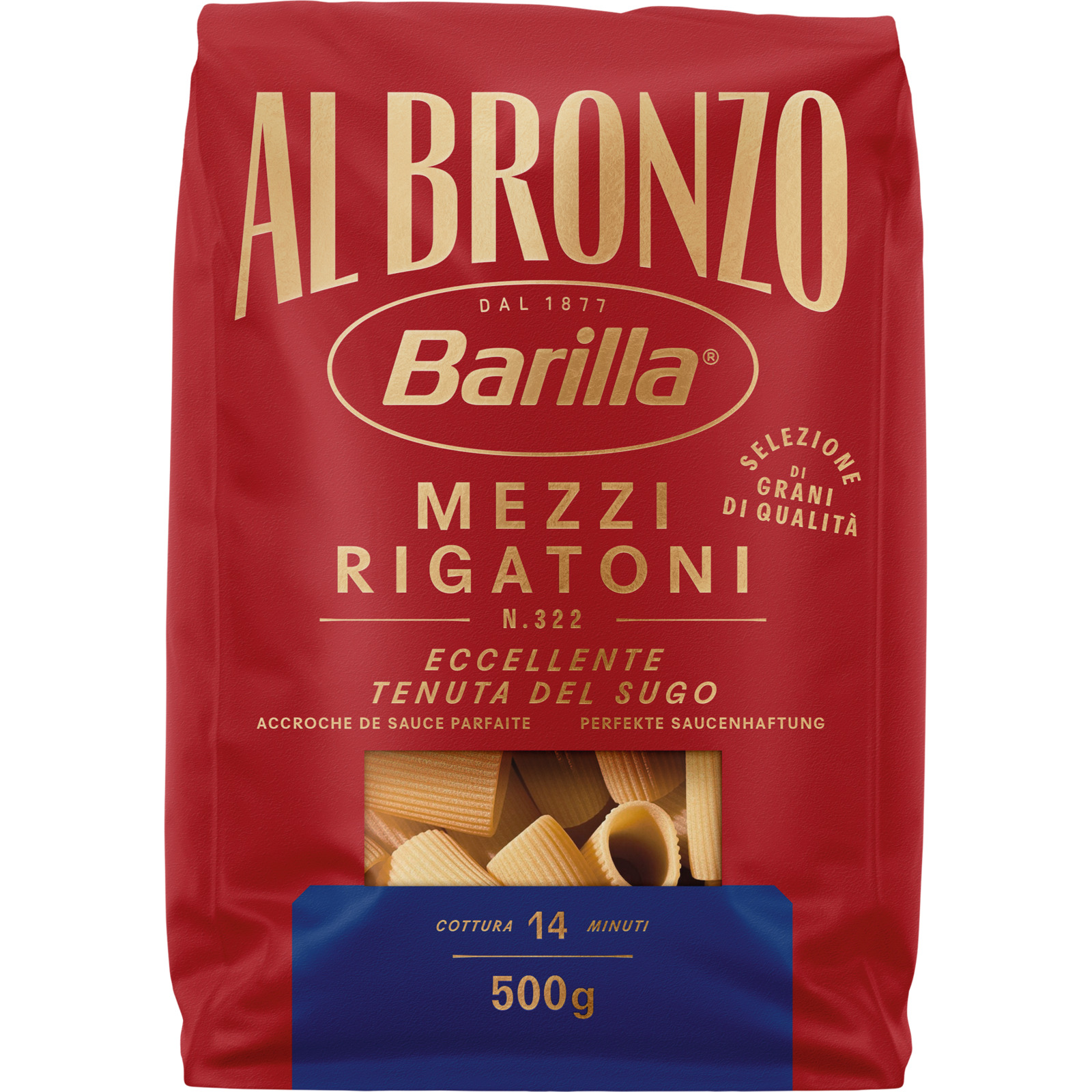 Barilla Mezzi Rigatoni al Bronzo 500 g
