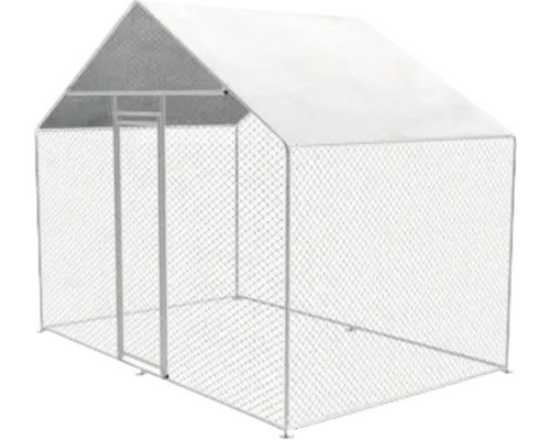 DIY-ren met rits, ca. 3 x 2 x 2,5 m, ZI-CR322, voor kippen, pluimvee, konijnen en cavia's