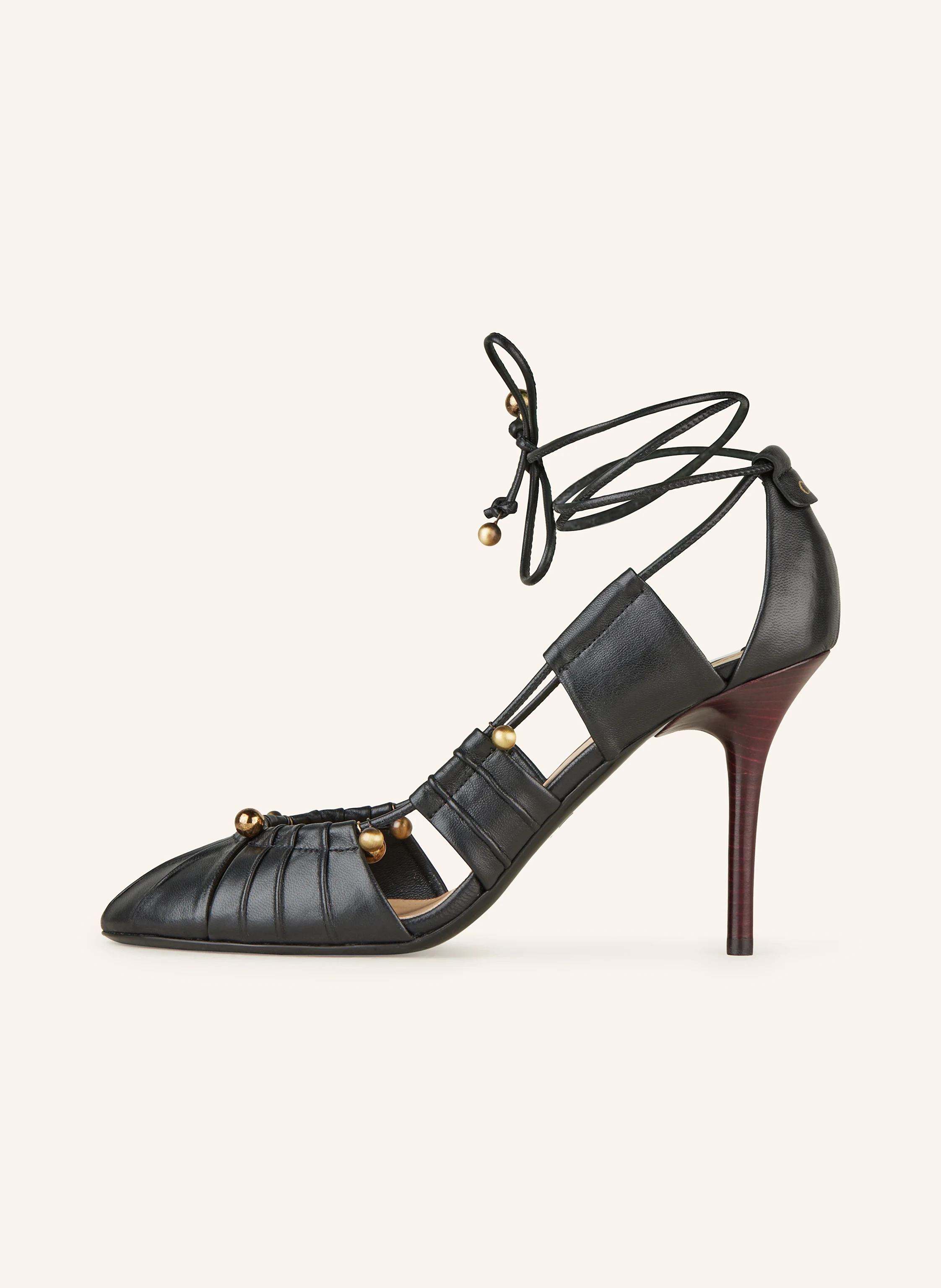 Chloé Pumps LUNA mit Cut-outs und Schmuckperlen