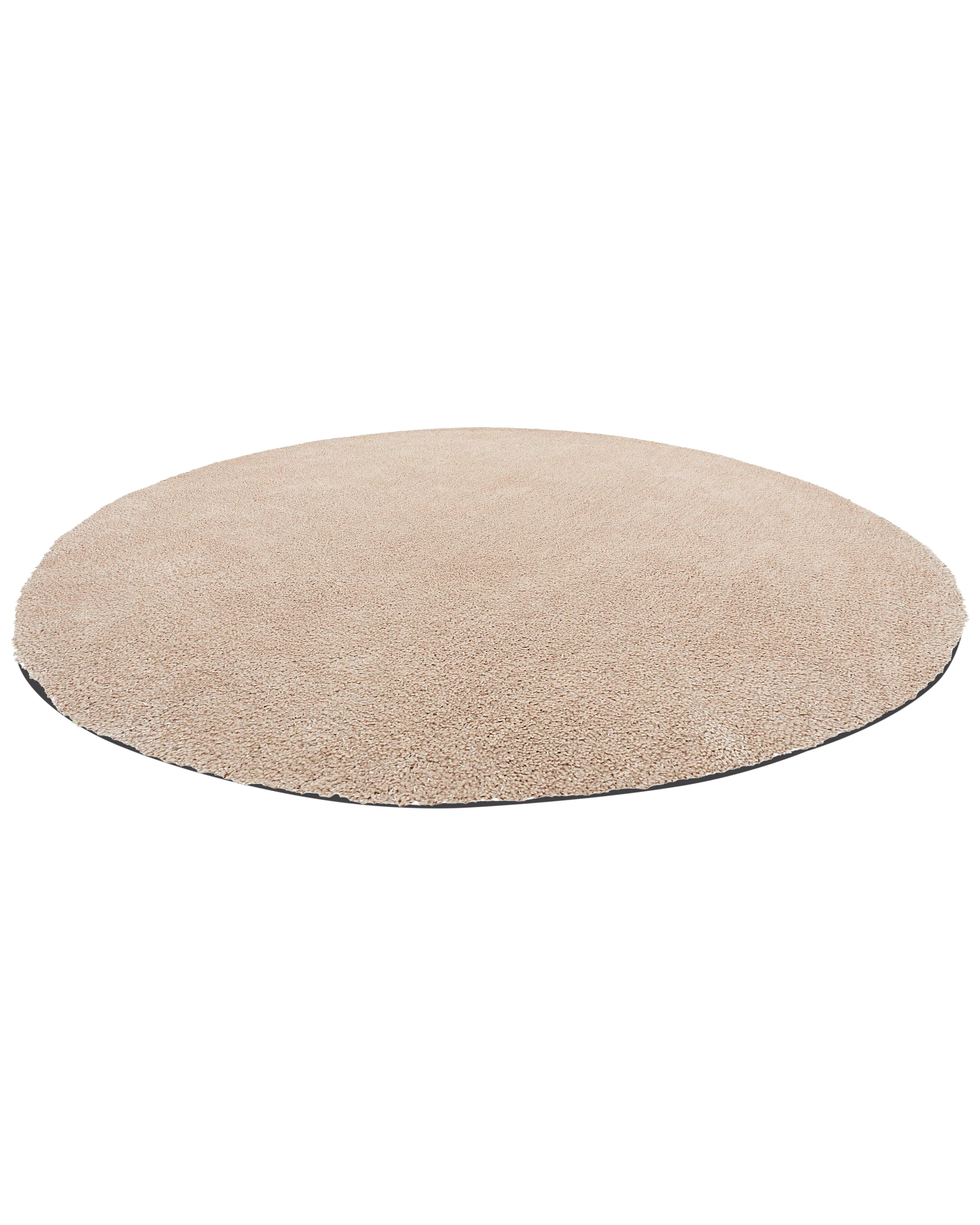 Hoogpoligvloerkleed DEMRE Beige ø 140 cm