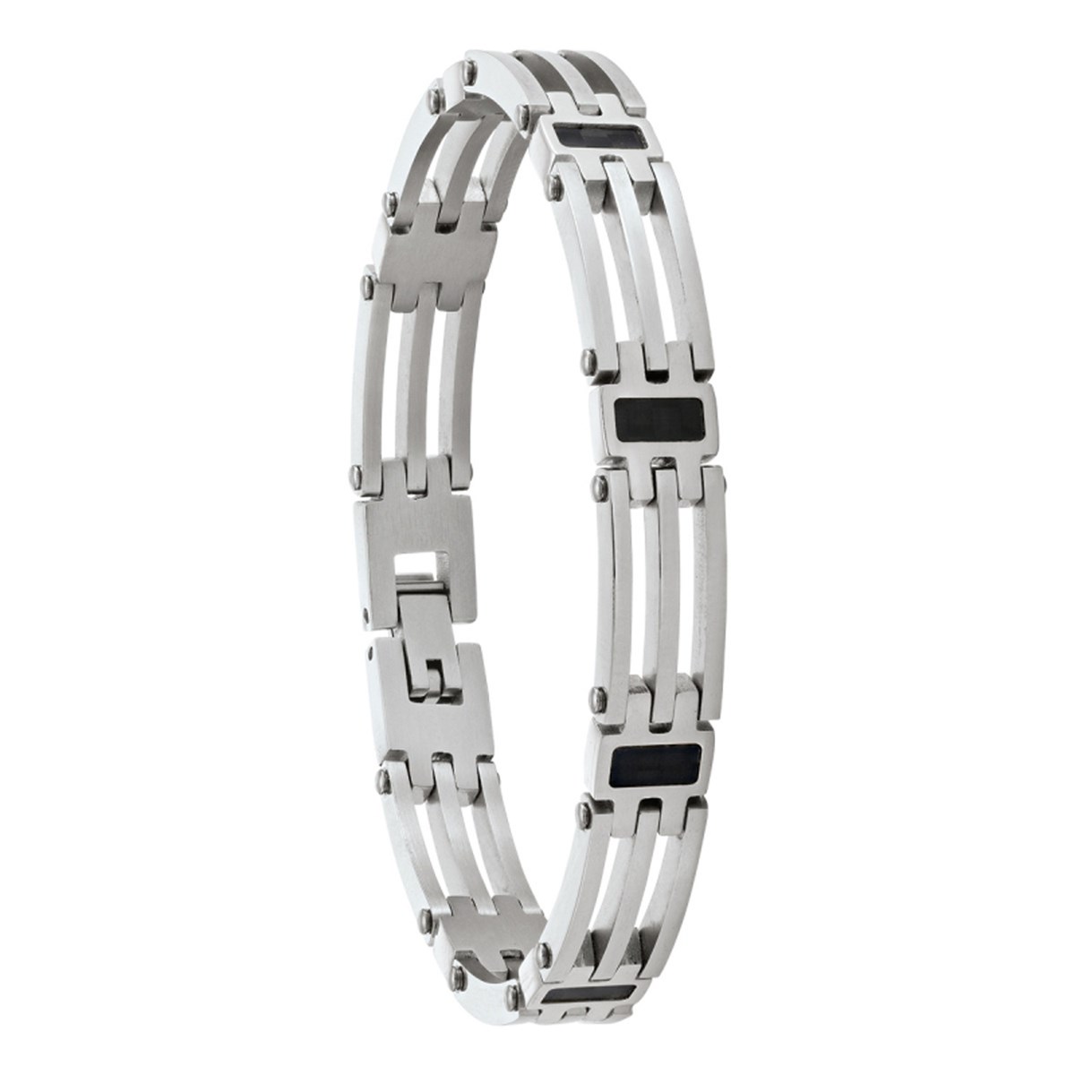 Bracelet homme Jourdan Danaos acier et carbone