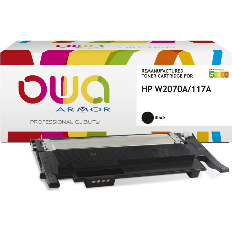 Toner remanufacturé OWA - très très haute capacité - Noir - pour HP W2070A