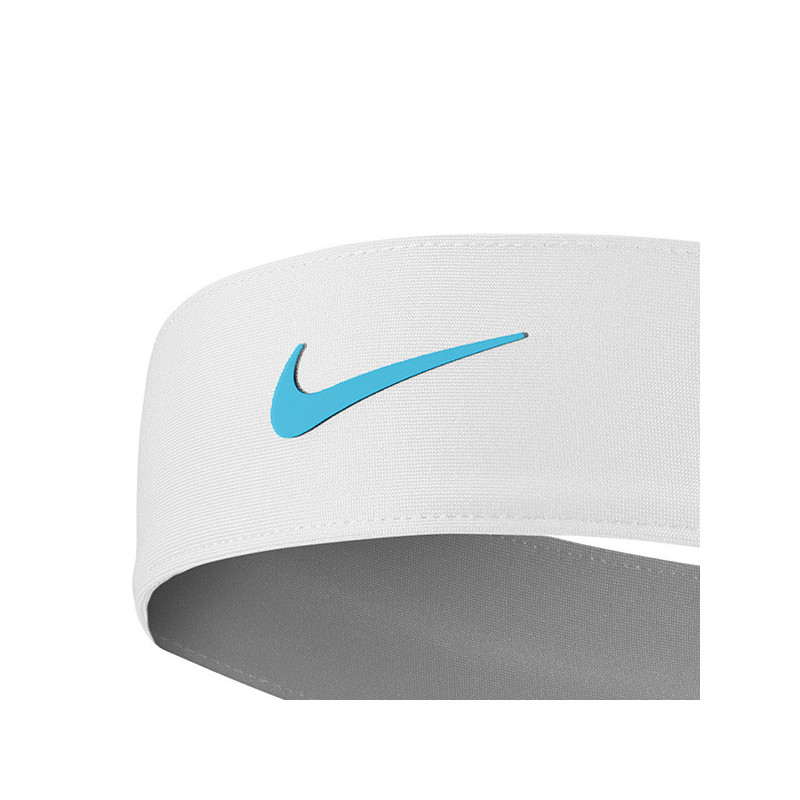 Bandeau Tennis Headband Nike blanc et bleu