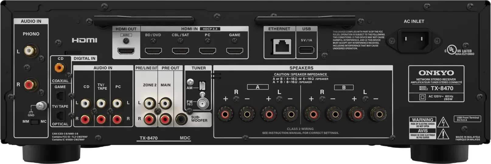 Onkyo TX-8470 Amplis hi-fi stéréo