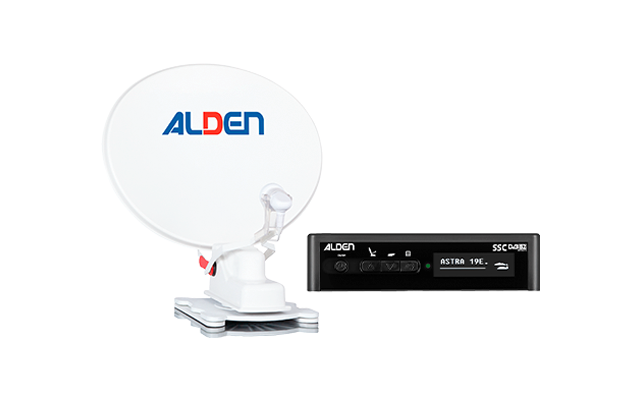 Alden Onelight 65 HD vollautomatische Sat-Anlage inkl. S.S.C. HD-Steuermodul und Ultrawide LED TV