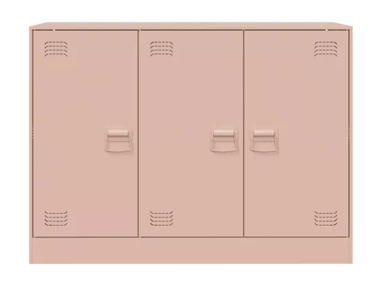 Buffet rose 99x39x73 cm acier