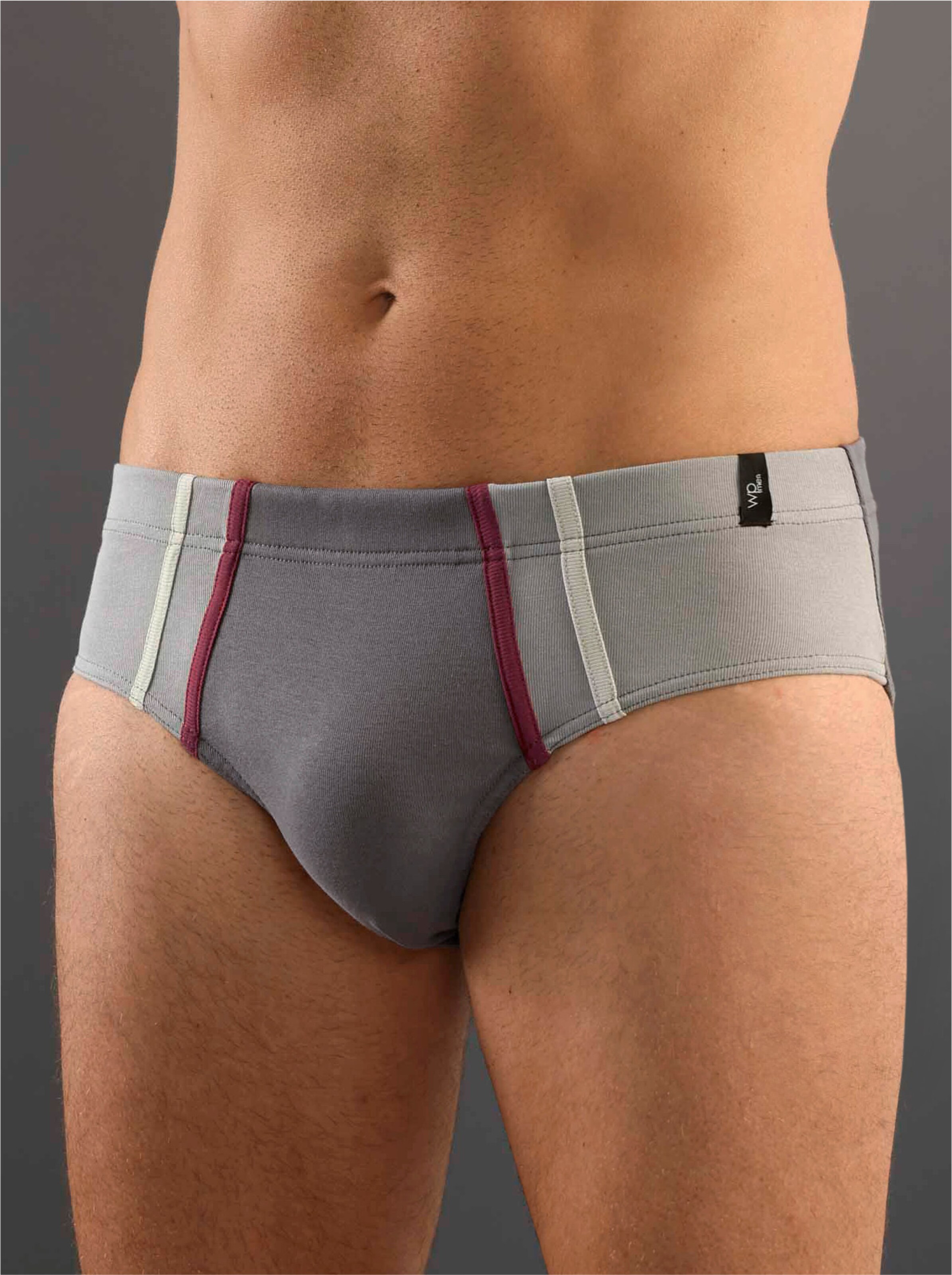 wäschepur men Slip in jeansblau + anthrazit + bleu + steingrau