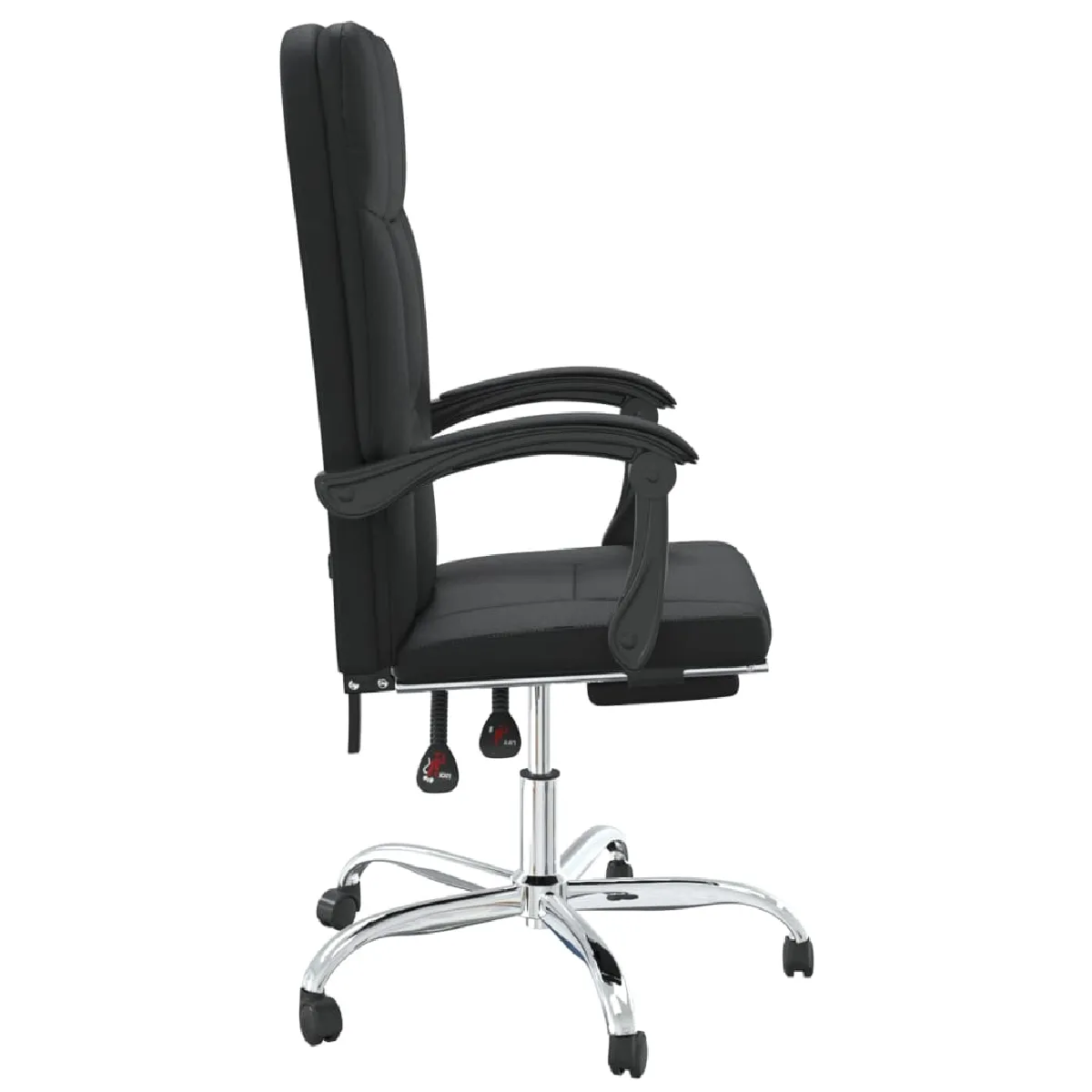 vidaXL Fauteuil inclinable - Noir