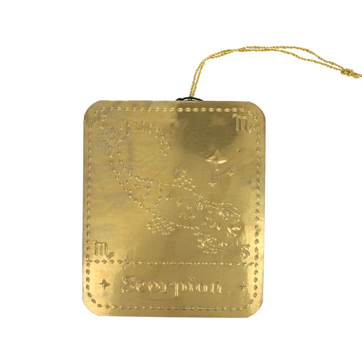 Plaque laiton astrologie Scorpion Atelier jasmin