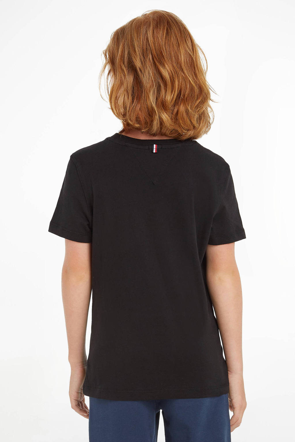 Tommy Hilfiger T-shirt van katoen zwart