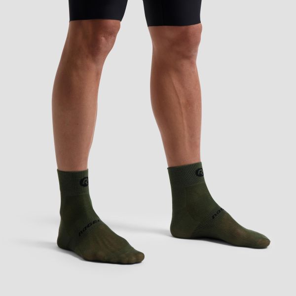 Rogelli Core 3-Pack Strømper, Black/White/Green