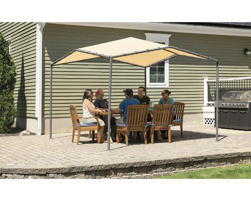 Gazebo ShelterLogic Steel Canopy Pacifica 1010 317 x 317 cm beige