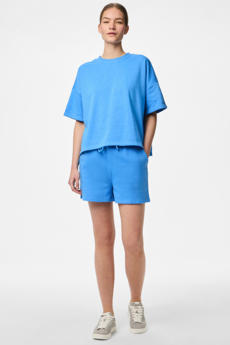 Pieces blauwe dames sweater