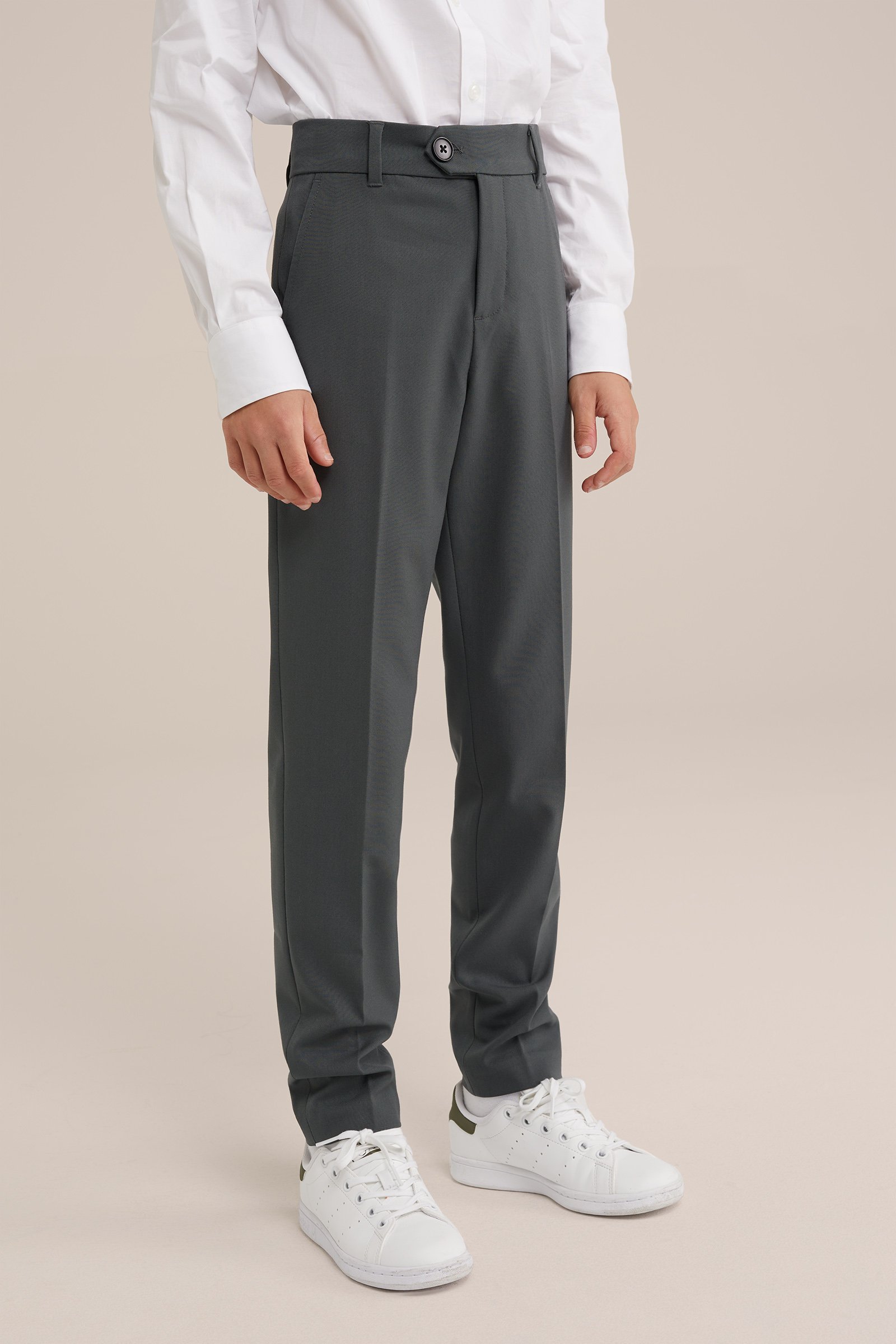 Jongens pantalon WE Fashion Donkergroen