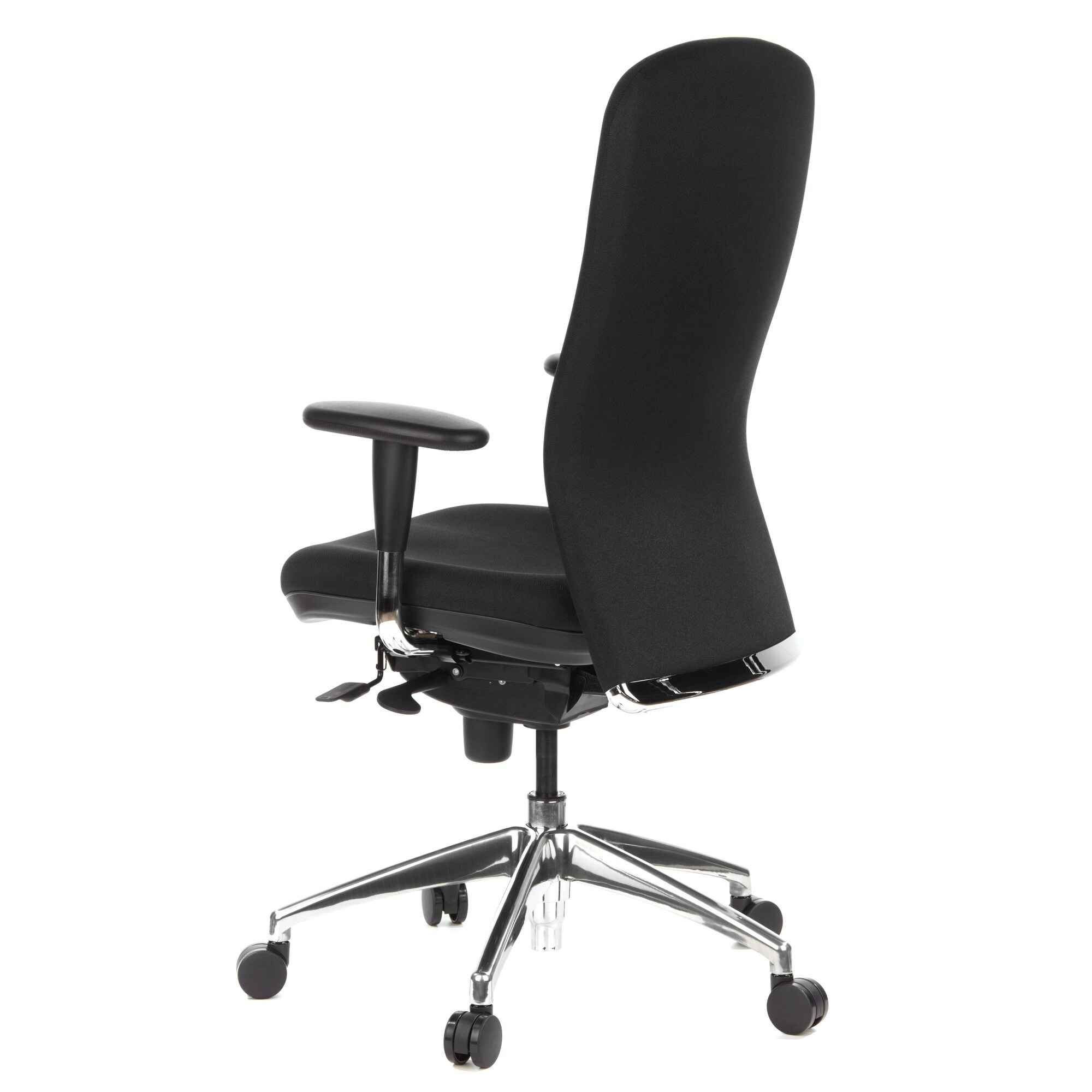 High End Bürostuhl HIGH-TEC Stoff mit Armlehnen (höhenverstellbar) hjh OFFICE