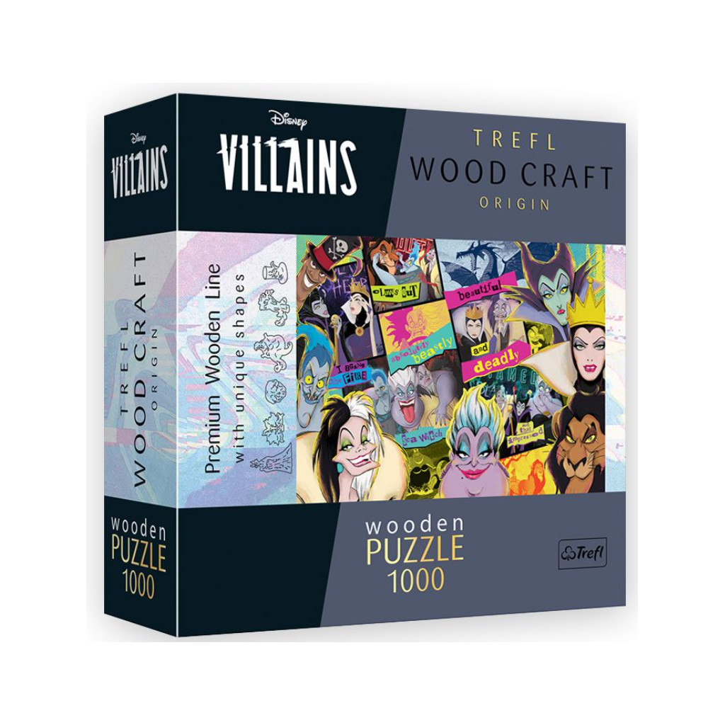 Puzzle en Bois -   Vilains - 1000 Pièces