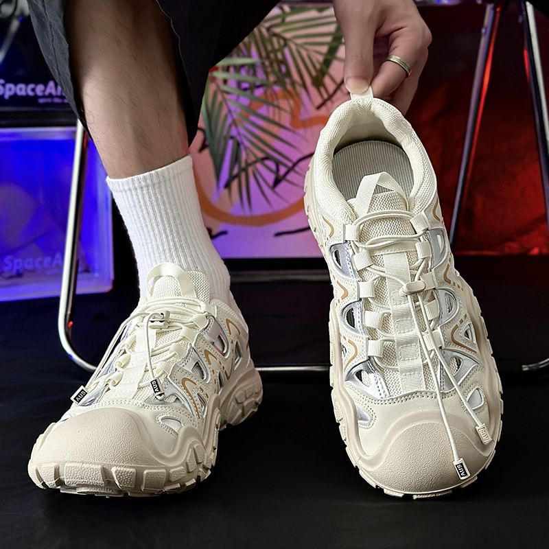Tanzanite - Cutout Platform Sneakers