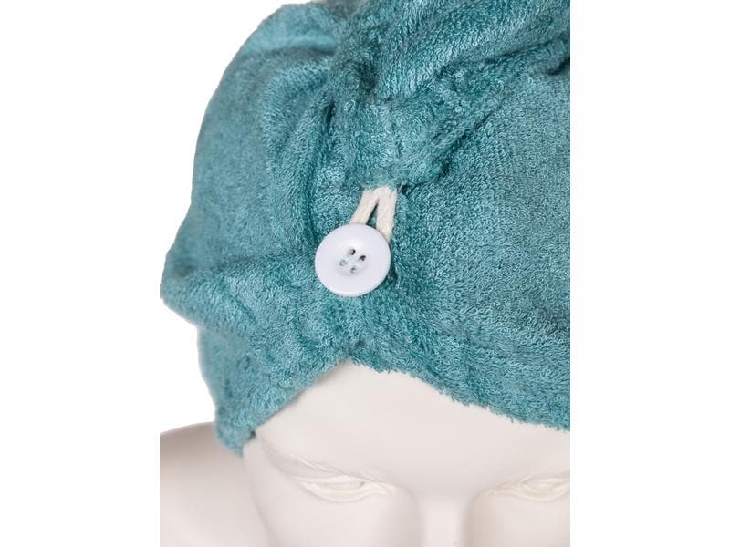 FTM Haarturban Petrol Weiches Haartuch