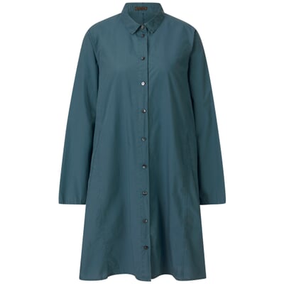 Damen-Blusenkleid, Petrol