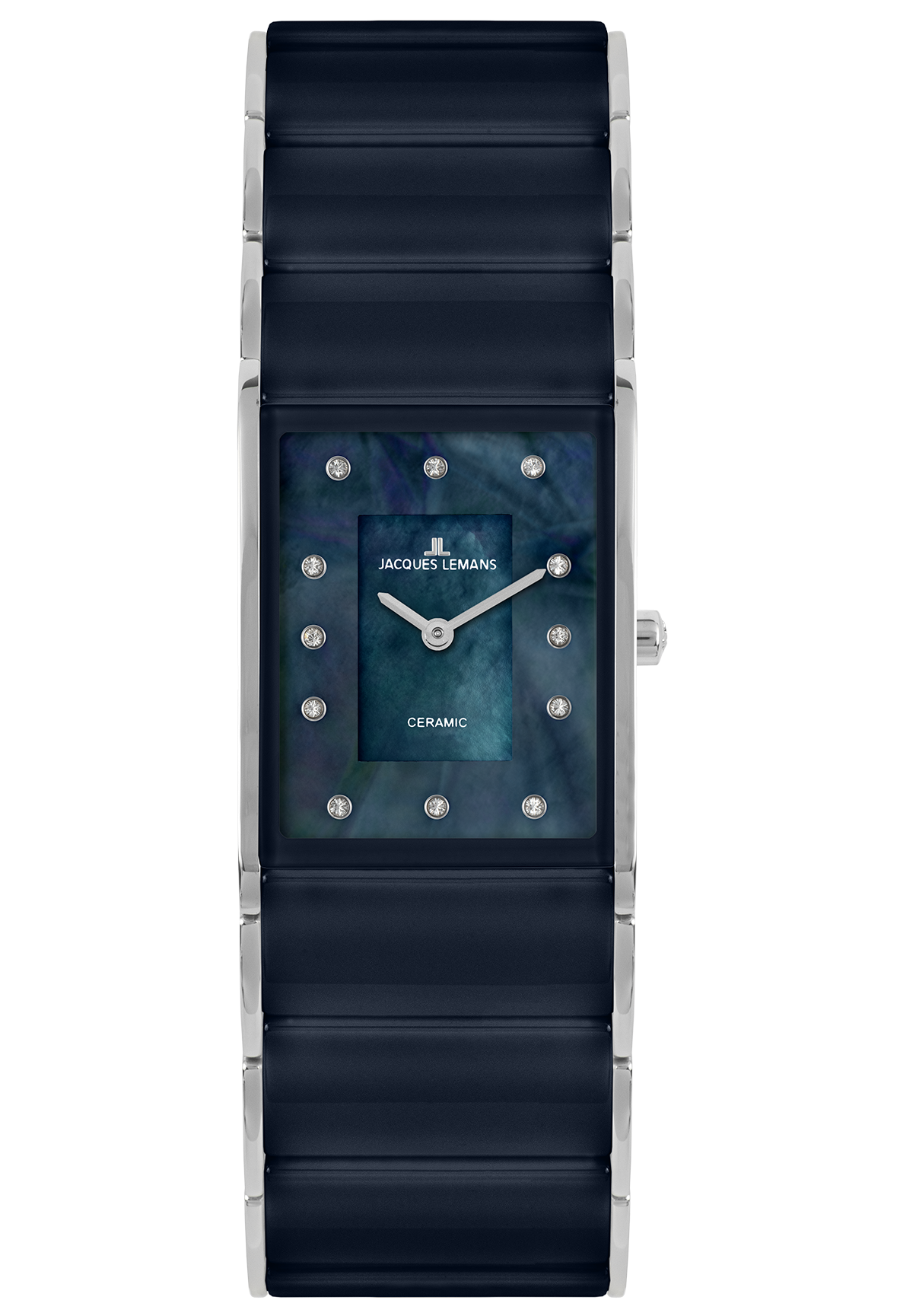 Jacques Lemans Damenuhr Dublin HighTech Ceramic nachtblau