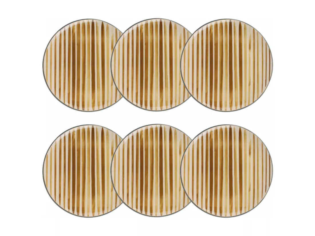 Novastyl - Lot 6 Assiettes Plates Horizon 26cm