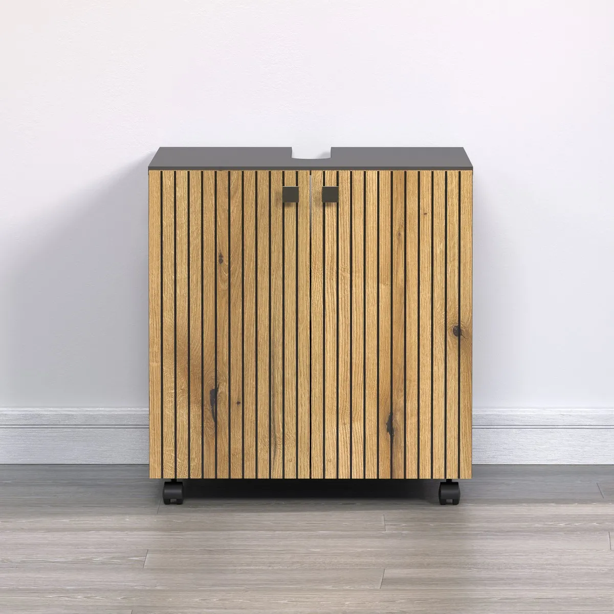EPIKASA Meuble sous lavabo Pure anthracite