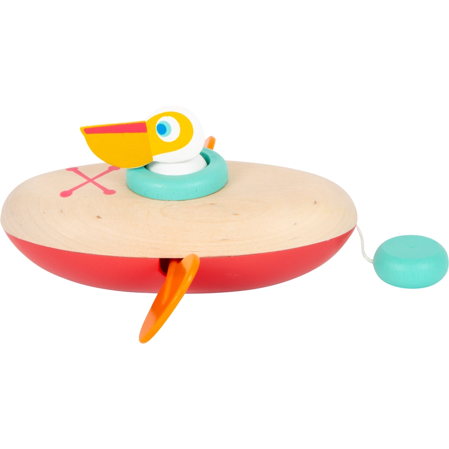 small foot® Wasserspielzeug Aufzieh-Kanu Pelikan