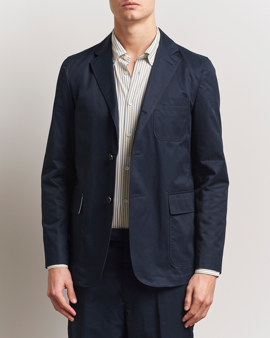 BEAMS PLUS Cotton Twill Blazer Navy