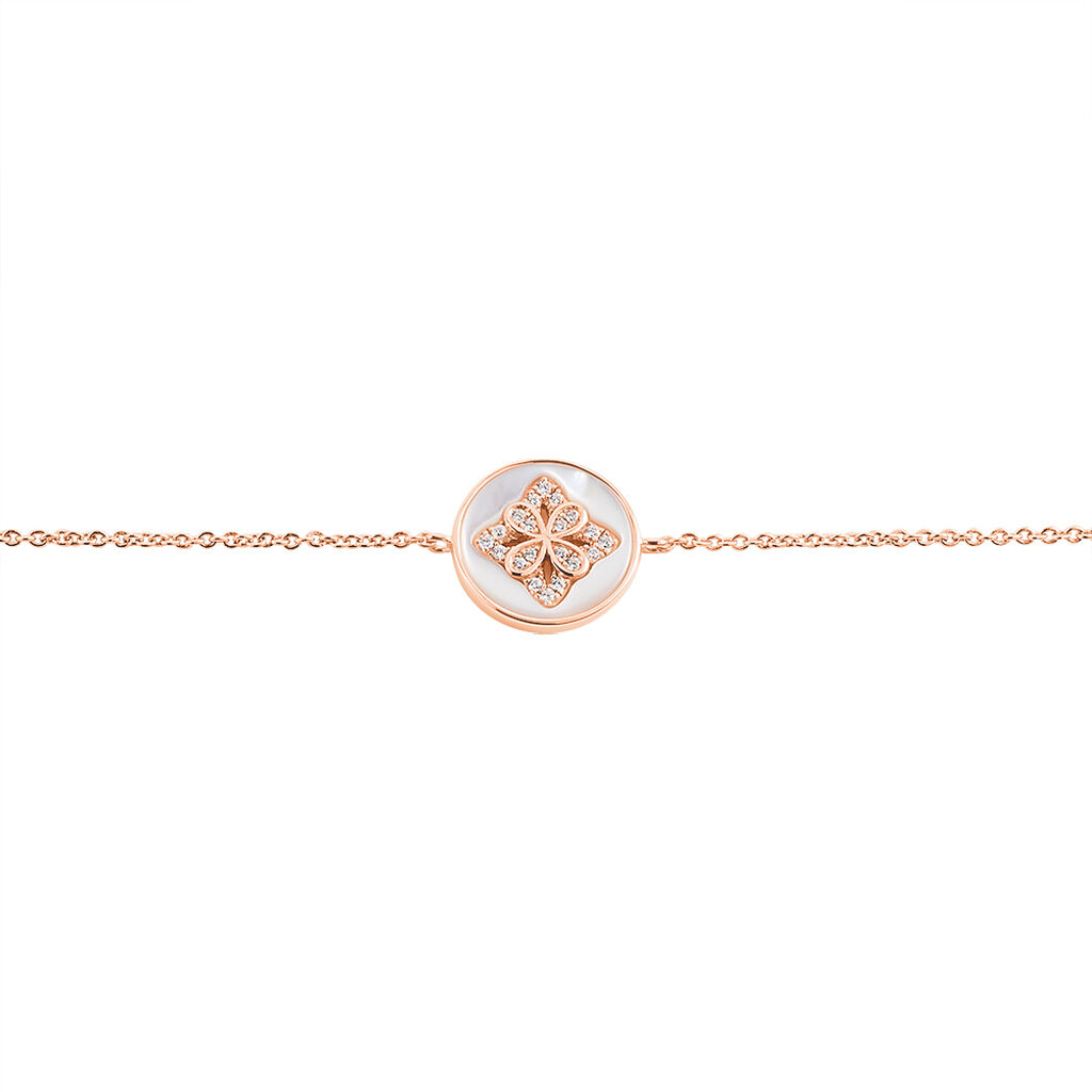 Bracelet Alexine Argent Rose Oxyde De Zirconium
