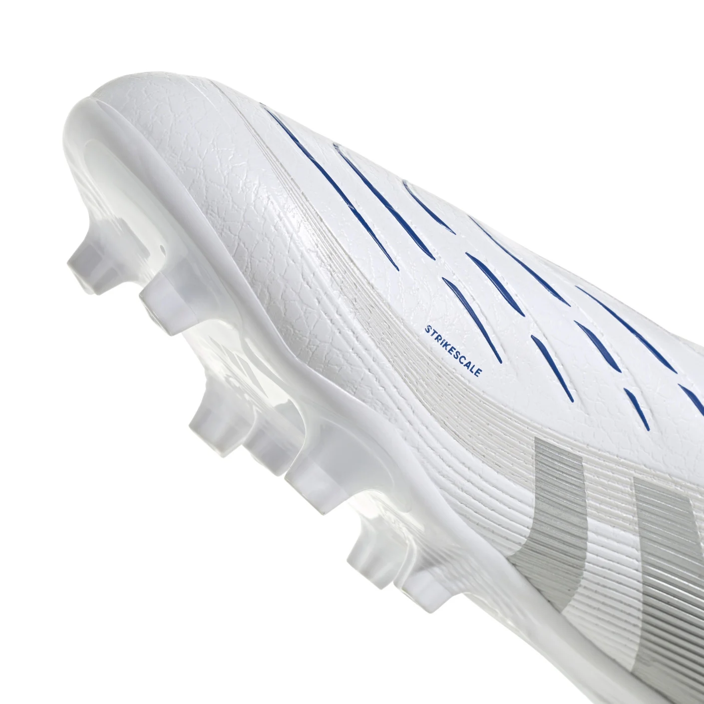 Adidas Predator League Veterloze Gras / Kunstgras Voetbalschoenen (MG) Wit Zilver Blauw