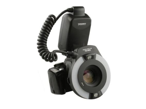 Yongnuo Blitzgerät Macro Flash YN-14EX Automatischer ringförmiger Blitz für Makroaufnahmen
