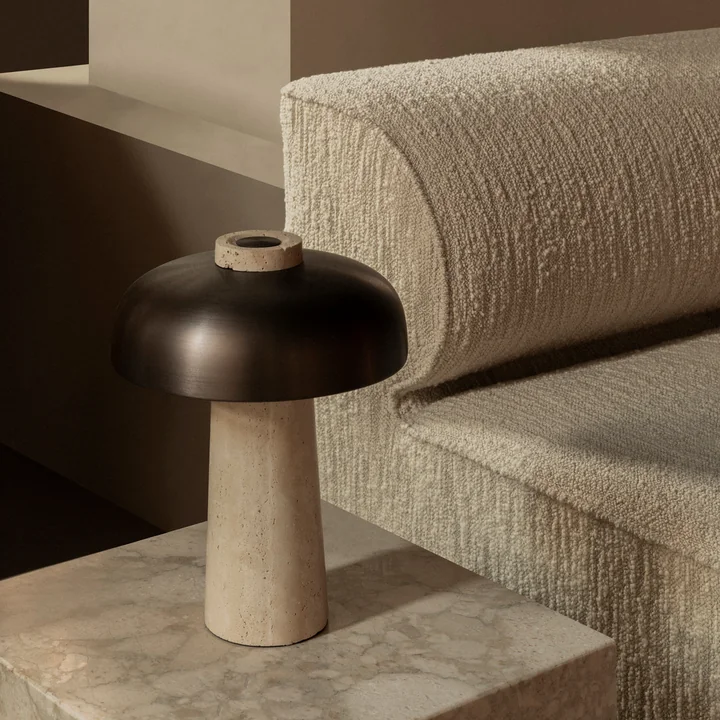 Audo - Eave 86 3-Sitzer Sofa, Bouclé bordeaux
